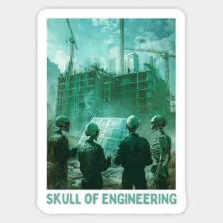 Skull of Engineering Sticker